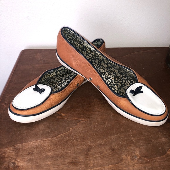 Sperry Brown & White Women’s Boatshoes Size 8